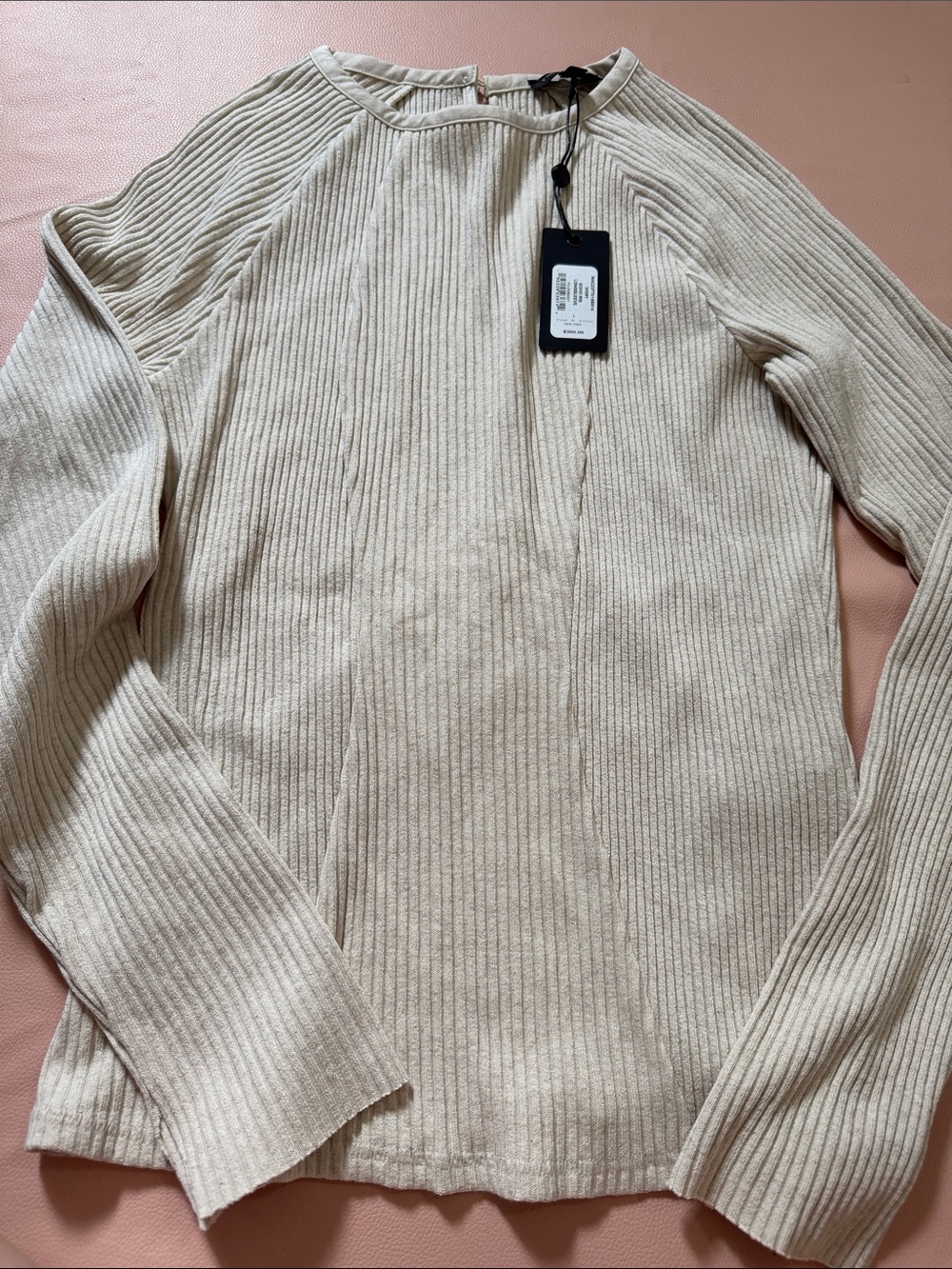 Women's Ribbed Ivory Echo Sweater
